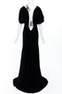 Women's Alexander McQueen 2006 Runway Widows of Culloden Black Velvet Gown
