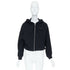 Women's Prada 2021 Black Cropped Hoodie Jacket