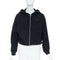 Women's Prada 2021 Black Cropped Hoodie Jacket