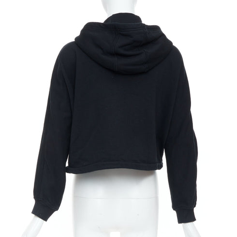 Women's Prada 2021 Black Cropped Hoodie Jacket