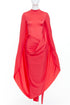 Women's Balenciaga 2022 Runway Red Draped Gown