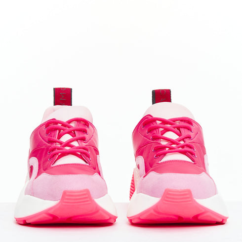 Women's Stella McCartney Pink Patchwork Dad Sneakers