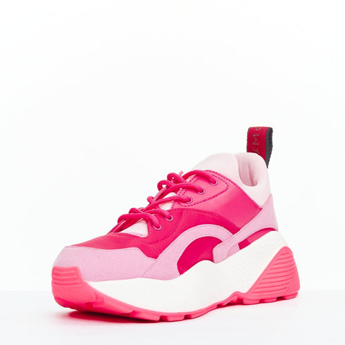 Women's Stella McCartney Pink Patchwork Dad Sneakers