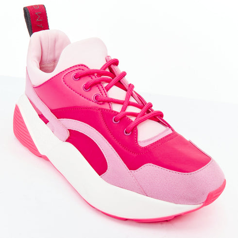 Women's Stella McCartney Pink Patchwork Dad Sneakers