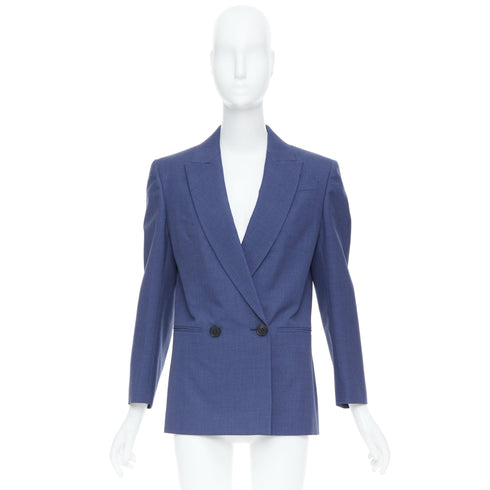 Women's Alexander McQueen 2021 Blue Double Breasted Blazer