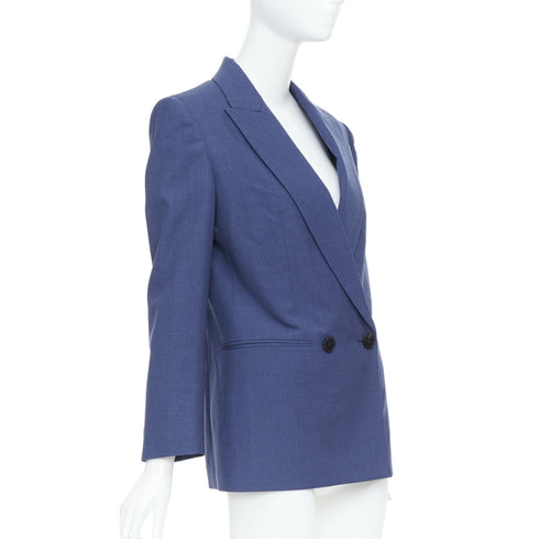 Women's Alexander McQueen 2021 Blue Double Breasted Blazer