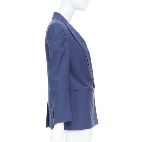 Women's Alexander McQueen 2021 Blue Double Breasted Blazer