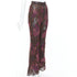 Women's Gucci 2021 Runway 1999 Reissue Red Flared Pants