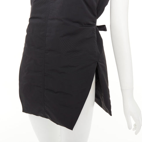 Women's Rick Owens Black Quilted Tunic Vest