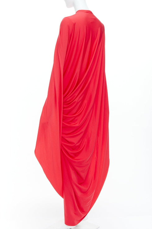 Women's Balenciaga 2022 Runway Red Draped Gown