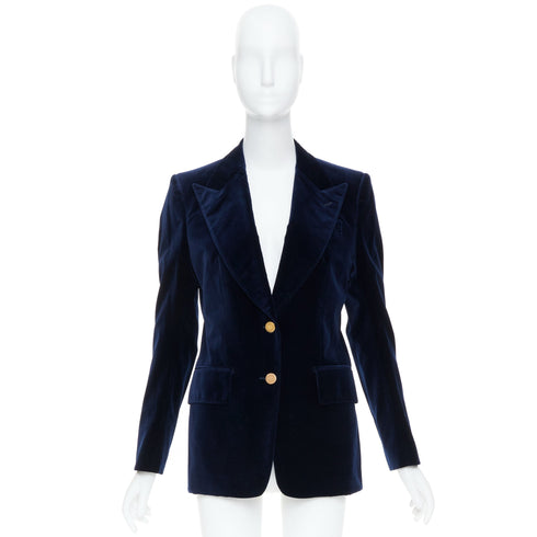 Women's Tom Ford Blue Velvet Blazer
