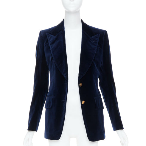 Women's Tom Ford Blue Velvet Blazer