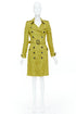 Women's Burberry 2013 Yellow Lace Double Breasted Coat