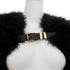 Women's Balmain 2014 Black Feather Cape Bolero