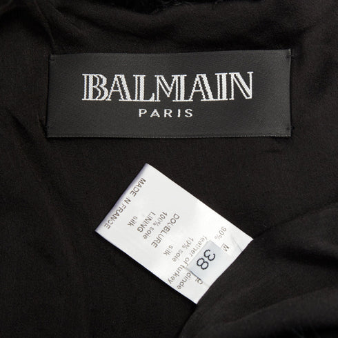 Women's Balmain 2014 Black Feather Cape Bolero