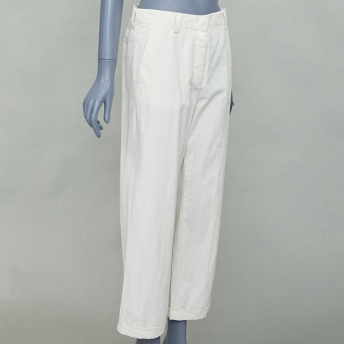 Women's Miu Miu 2023 Beige Straight Leg Pants
