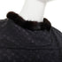 Women's Louis Vuitton Black Monquin Jacquard Mink Fur Cloak Cape