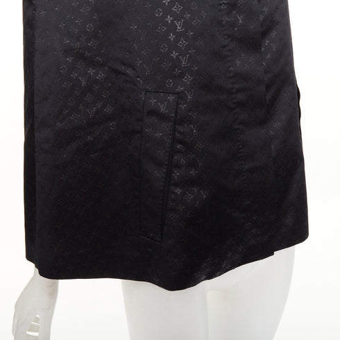 Women's Louis Vuitton Black Monquin Jacquard Mink Fur Cloak Cape