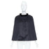 Women's Louis Vuitton Black Monquin Jacquard Mink Fur Cloak Cape