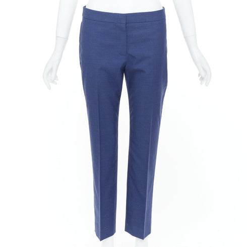 Women's Alexander McQueen 2021 Blue Straight Tailored Pants