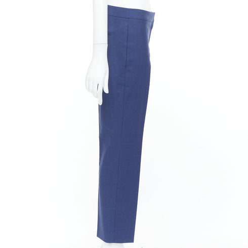 Women's Alexander McQueen 2021 Blue Straight Tailored Pants