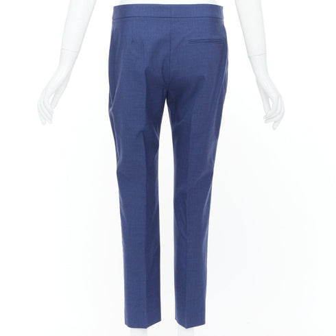Women's Alexander McQueen 2021 Blue Straight Tailored Pants