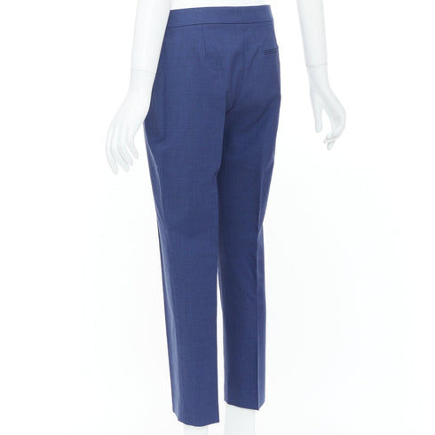 Women's Alexander McQueen 2021 Blue Straight Tailored Pants