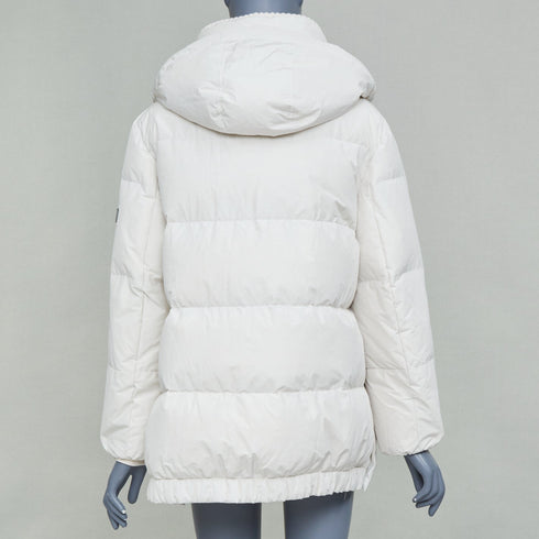 Women's Brunello Cucinelli Cashmere White Puffer Coat Jacket
