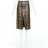Women's Khaite 2023 Fraser Brown Python Leather Skirt