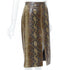 Women's Khaite 2023 Fraser Brown Python Leather Skirt