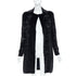 Women's Versace 2012 Runway Black Velvet Gothic Byzantine Flared Coat