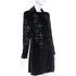 Women's Versace 2012 Runway Black Velvet Gothic Byzantine Flared Coat