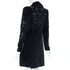 Women's Versace 2012 Runway Black Velvet Gothic Byzantine Flared Coat