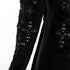 Women's Versace 2012 Runway Black Velvet Gothic Byzantine Flared Coat