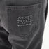 Women's Miu Miu 2024 Grey Frayed Embroidered Logo Denim Jeans