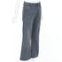 Women's Miu Miu 2024 Grey Frayed Embroidered Logo Denim Jeans