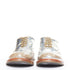 Men's Alexander McQueen Silver Leather Brogue Shoes