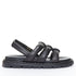 Women's Prada Blow Black Leather Slingback Sandals