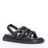 Women's Prada Blow Black Leather Slingback Sandals