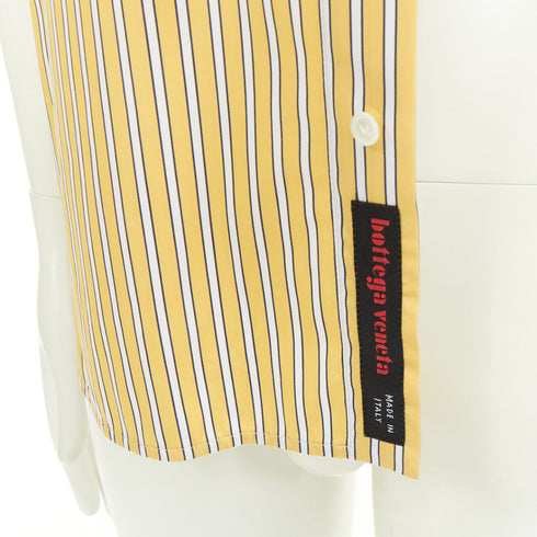 Men's Bottega Veneta Outline Yellow Striped Shirt