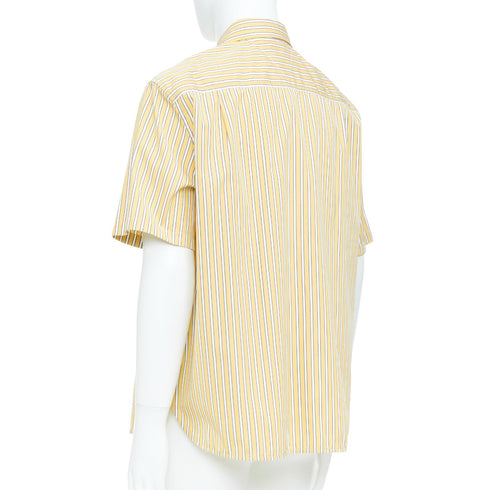 Men's Bottega Veneta Outline Yellow Striped Shirt