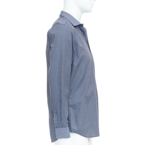 Men's Prada Blue Checked Shirt
