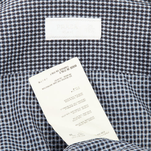 Men's Prada Blue Checked Shirt