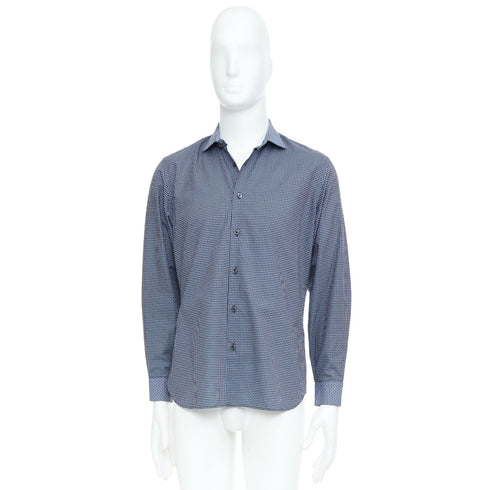 Men's Prada Blue Checked Shirt
