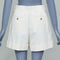 Women's Miu Miu 2023 Beige Patchwork Cuffed Shorts