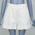 Women's Miu Miu 2023 Beige Patchwork Cuffed Shorts