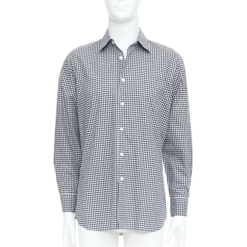 Men's Prada 2008 Black Checked Shirt