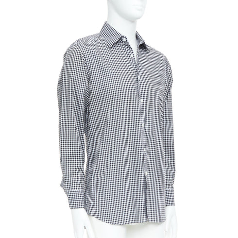 Men's Prada 2008 Black Checked Shirt