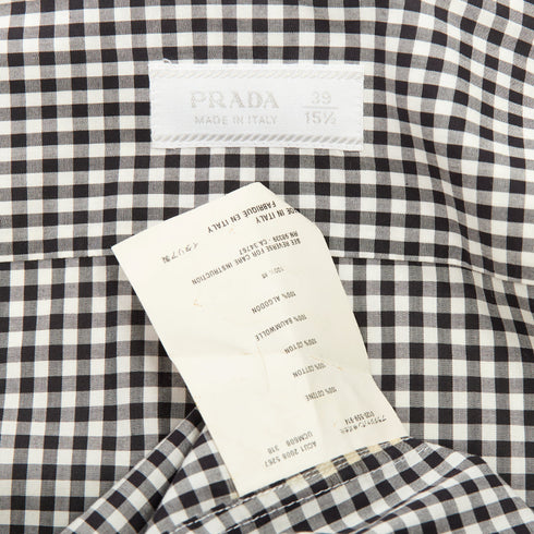 Men's Prada 2008 Black Checked Shirt
