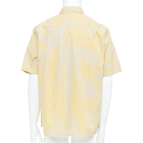 Men's Bottega Veneta Outline Yellow Striped Shirt